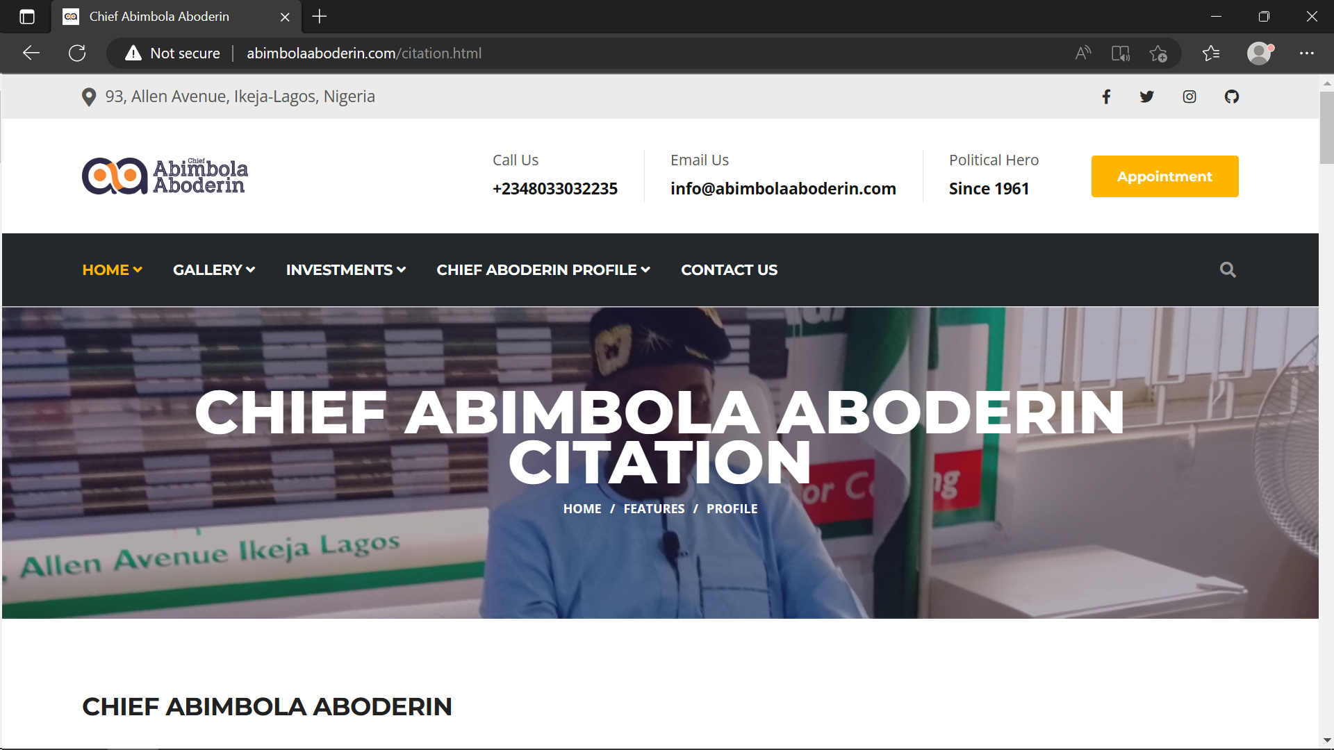 Chief Abimbola Aboderin